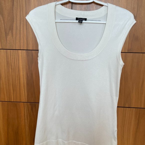Le Chateau knit tank, off-white, size medium. - Picture 2 of 7